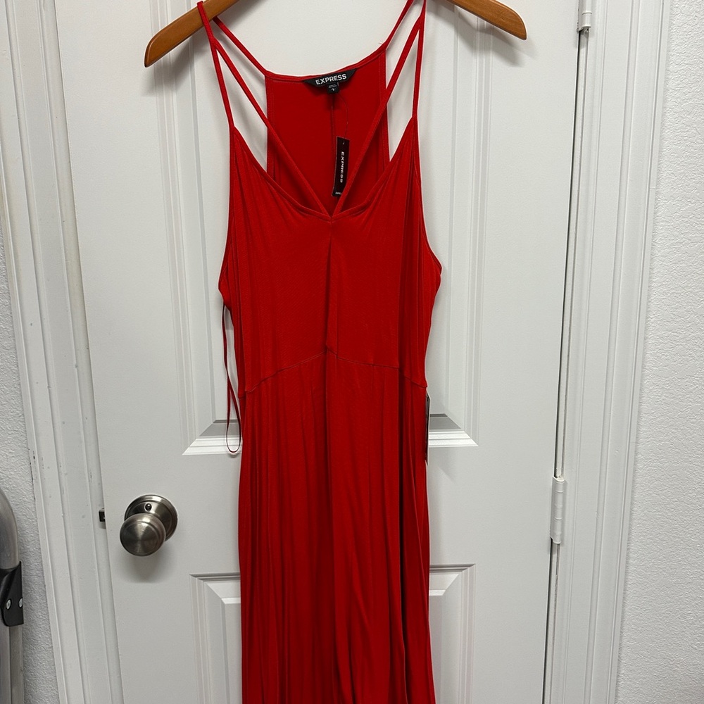 Express Red spaghetti strap Sundress NWT